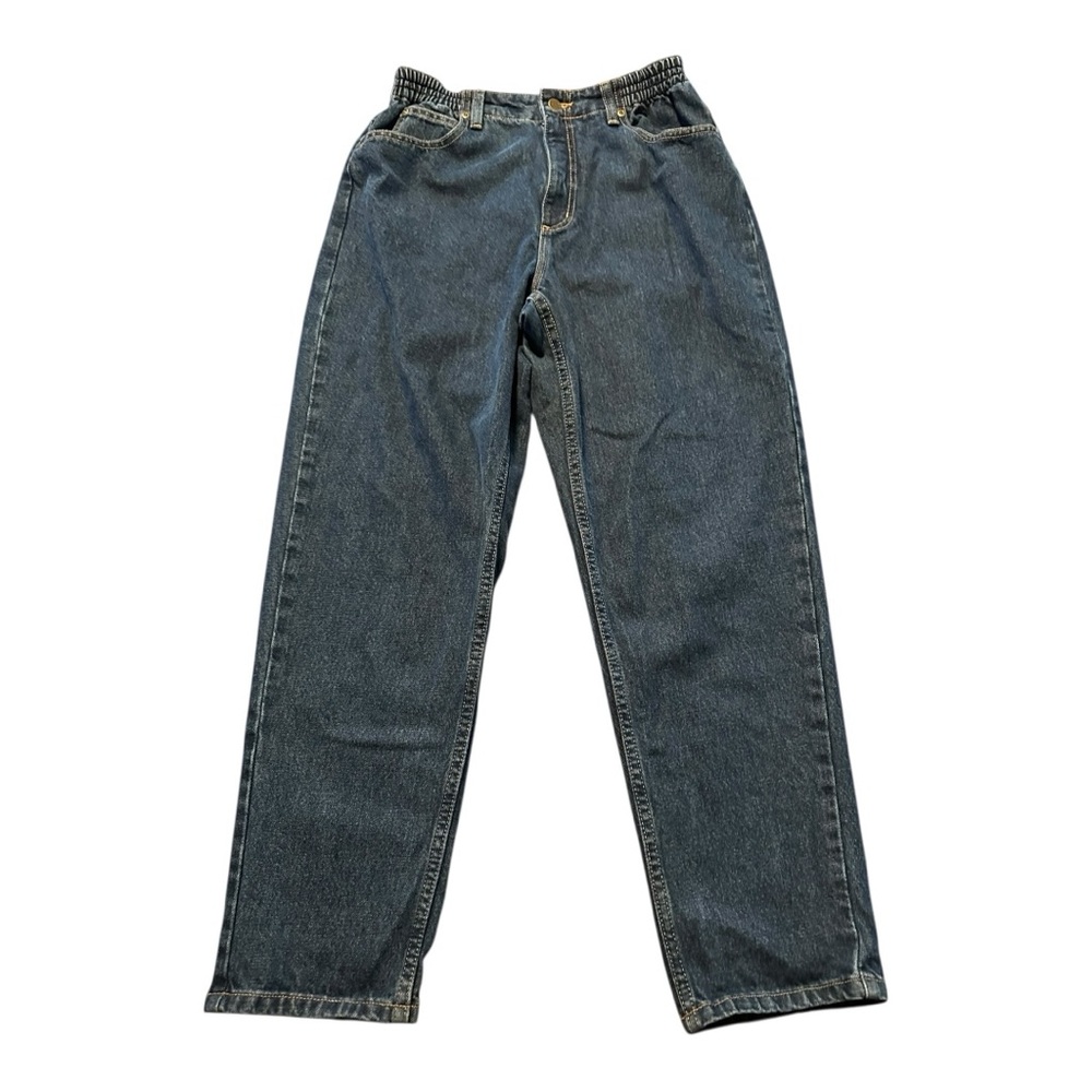 L.L.Bean Original Fit Relaxed Straight Leg Denim Jeans 12 P ( 30x27)) High Rise